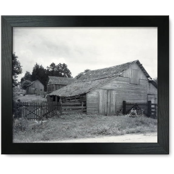 Framed Print: Dr. Jett's Farm - Outbuildings, Gordon - Green Terrace, Falmouth