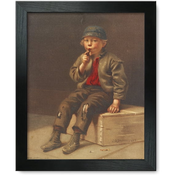 Framed Print: Draws Hard, 1873