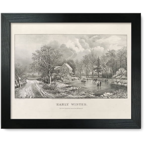 Framed Print: Early Winter, 1869