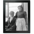 thumbnail image 1 of Framed Print: Elderly African American Couple Posed Outside Of Building, Near, 1 of 3