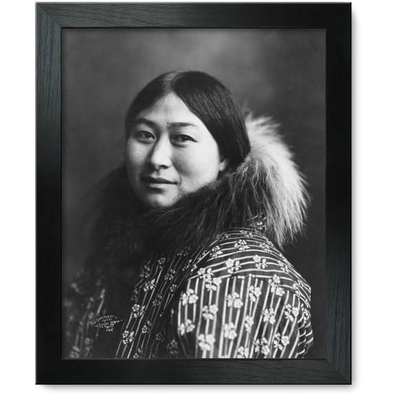 Framed Print: Eskimo Woman, circa 1916