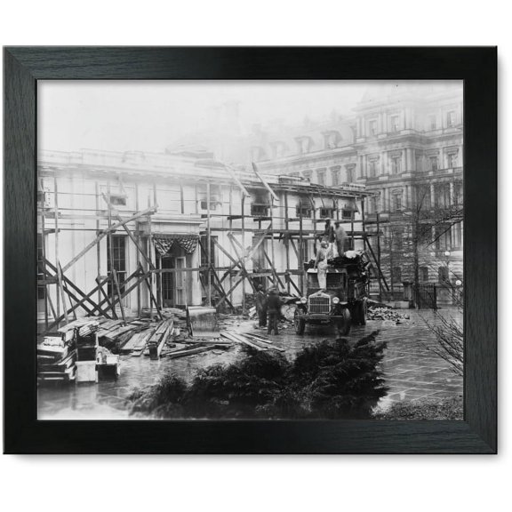 Framed Print: Executive Offices Undergoing Repairs, 1930