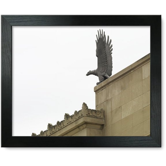 Framed Print: Exterior Eagle Art, William R. Cotter Federal Building, Hartford