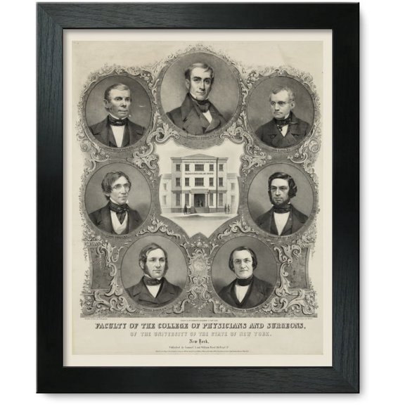 Framed Print: Faculty Of The College Of Physicians And Surgeons, Of The