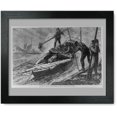 thumbnail image 1 of Framed Print: Favorite Bed For Small Boats - Gathering And Dressing Oysters Under, 1 of 3