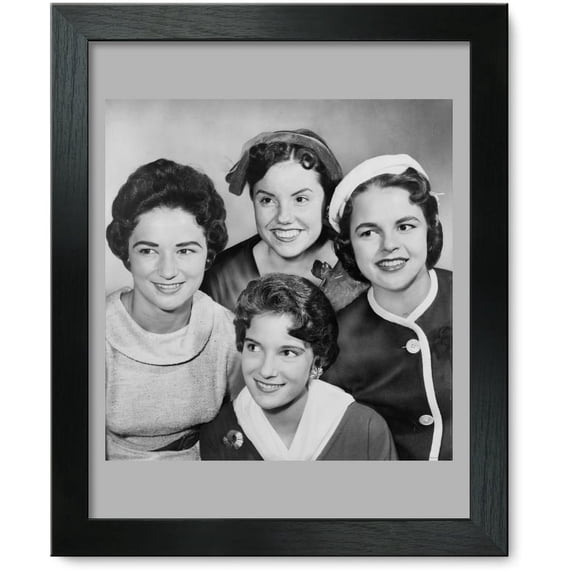 Framed Print: Four Miss America Candidates: Jacque Baker (Miss Iowa), Linda(?)