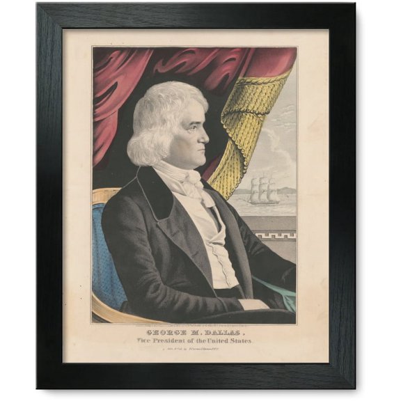 Framed Print: George M. Dallas: Vice President Of The United States, 1844