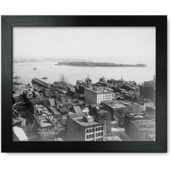 Framed Print: Governers Sic Island & The Narrows, 1901