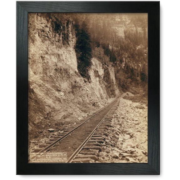 Framed Print: Grand Canyon. Elk Canyon On Black Hills And Ft. P. R.r, 1890