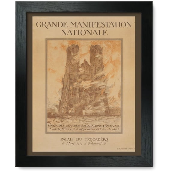 Framed Print: Grande Manifestation Nationale, 1919