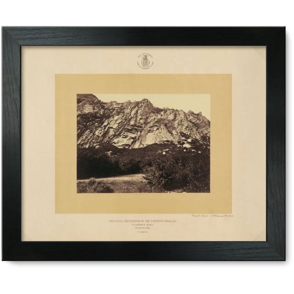 Framed Print: Granite Rocks, Cottonwood Cn., Utah, 1869