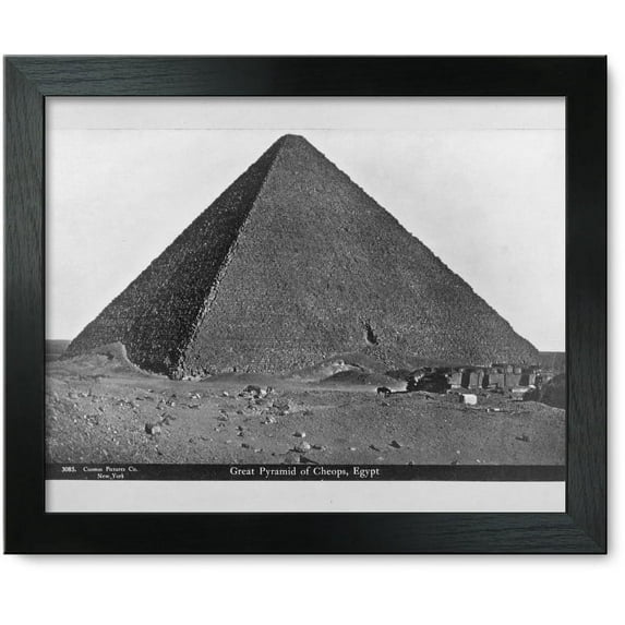 Framed Print: Great Pyramid Of Cheops, Egypt, circa 1890
