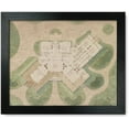thumbnail image 1 of Framed Print: Griswold House, Newport Art Museum. First Floor Plan And Site Plan, 1 of 3