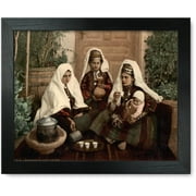 Framed Print: Group Of Women Of Bethlehem, Holy Land, (I.E., West Bank), circa