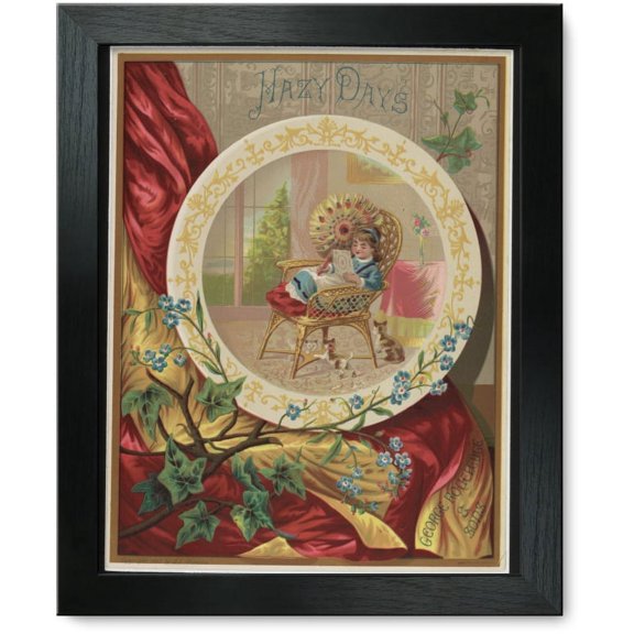 Framed Print: Hazy Days, 1882