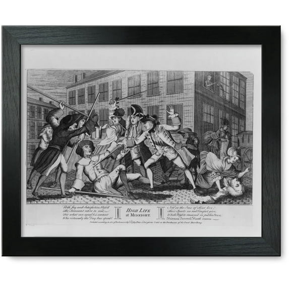 Framed Print: High Life At Midnight, 1769