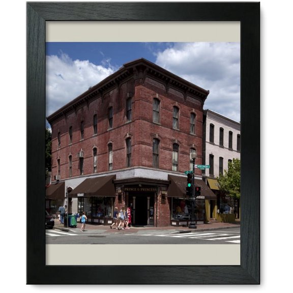 Framed Print: Historic Buildings, Wisconsin Ave., NW, In The Georgetown