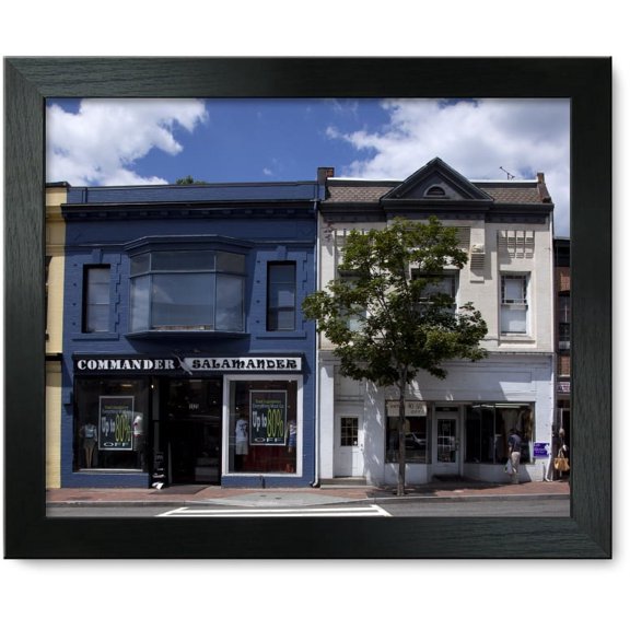 Framed Print: Historic Buildings, Wisconsin Ave., NW, In The Georgetown