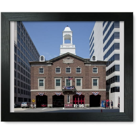 Framed Print: Historic Fire Station, 13th And K St., NW, Washington, D.C., 2010