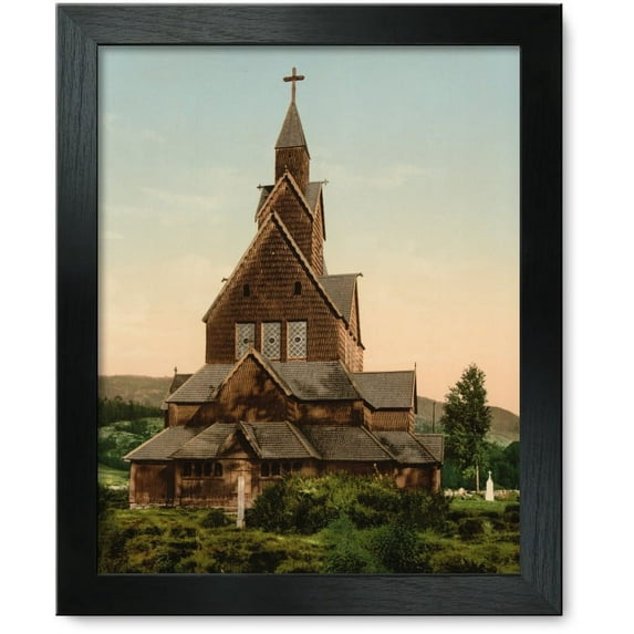 Framed Print: Hitterdals Church, Telemarken (I.e, Telemark), Norway, circa 1890