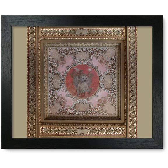 Framed Print: House Members Room. Light Of Poetry (Red) Panel In The Spectrum Of