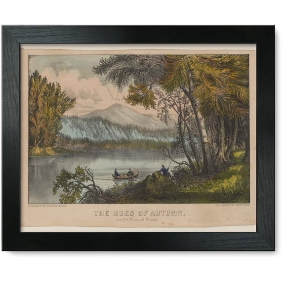 Framed Print: Hues Of Autumn: On The Racquet River, circa 1856