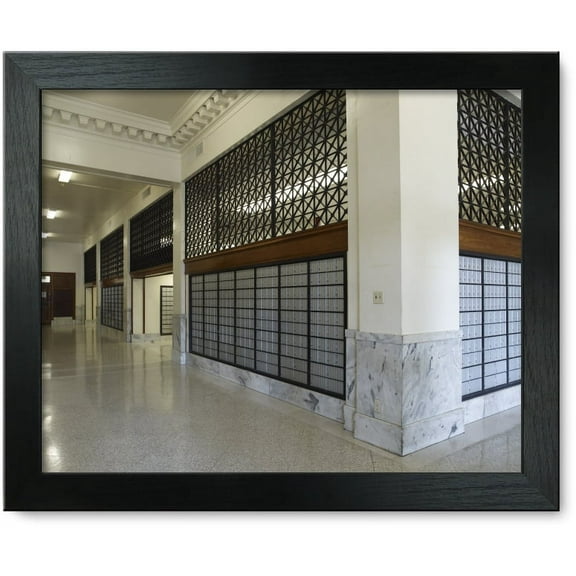 Framed Print: Interior Lobby, U.S. Post Office And Courthouse, Laredo, Texas, 2007