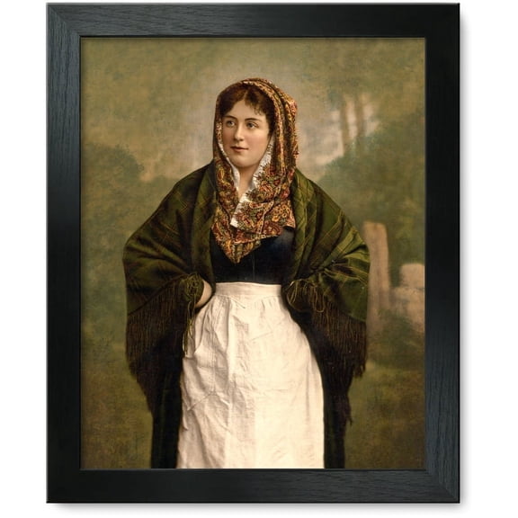 Framed Print: Irish Colleen, circa 1890