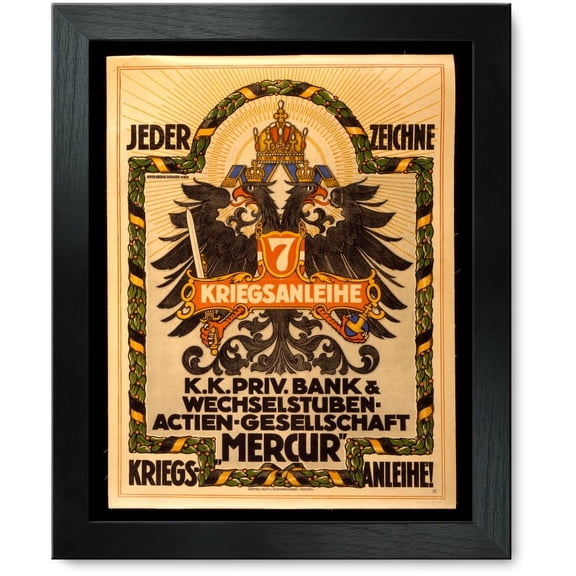 Framed Print: Jeder Zeichne 7. Kriegsanleihe, 1917