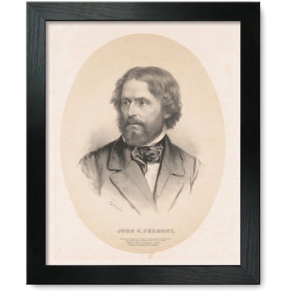 Framed Print: John C. Fremont, 1861