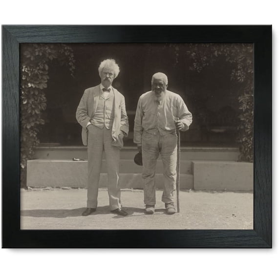 Framed Print: John T. Lewis And Samuel Clemens, 1903