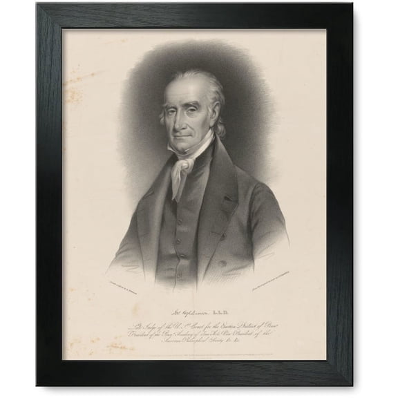 Framed Print: Jos. Hopkinson L.L.D., 1842