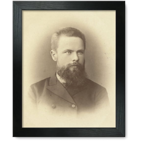 Framed Print: K. Mikhailov, Head-And-Shoulders Portrait, Facing Slightly Right