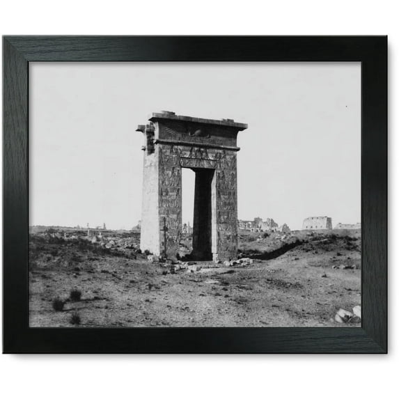 Framed Print: Karnak (Thebes) - Grande Porte Du Nord Vue Du Point X, 1851