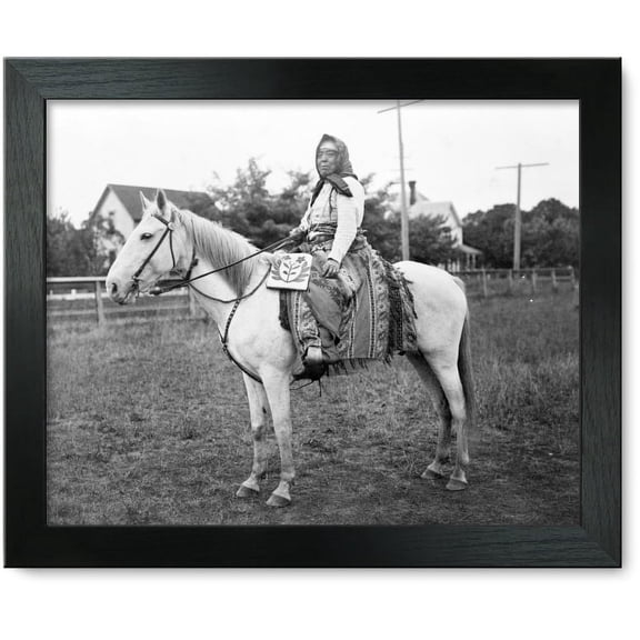 Framed Print: Kate The Wasco Rider, 1908