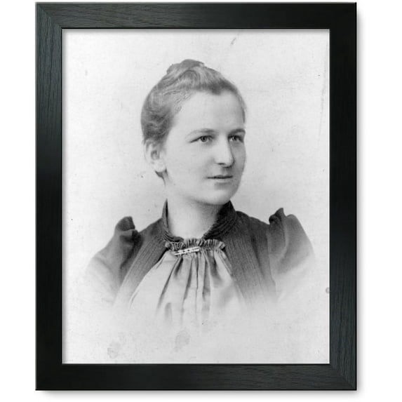 Framed Print: Kathe Schirmacher, German Feminist, Head-And-Shoulders Portrait