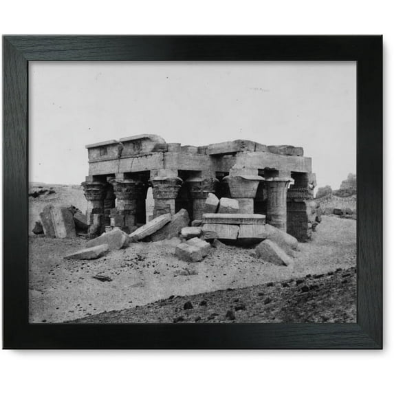 Framed Print: Kom-Ombou (Ombos) - Vue Generale Des Ruines, 1851
