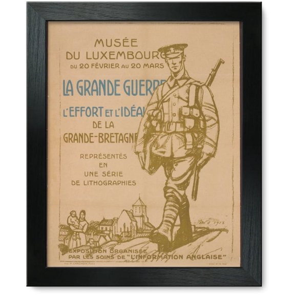 Framed Print: La Grande Guerre. L'effort Et L'ideal De La Grande-Bretagne
