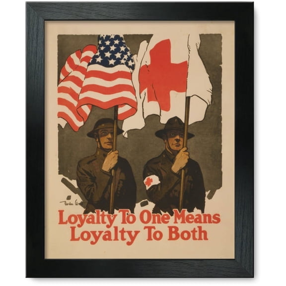 Framed Print: Loyalty To One Means Loyalty To Both, circa 1914