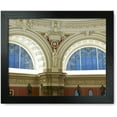 thumbnail image 1 of Framed Print: Main Reading Room. View Of Statue Representing Commerce, By John, 1 of 3