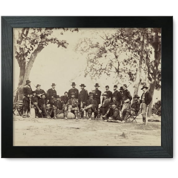 Framed Print: Major General A. E. Burnside And Staff, circa 1861