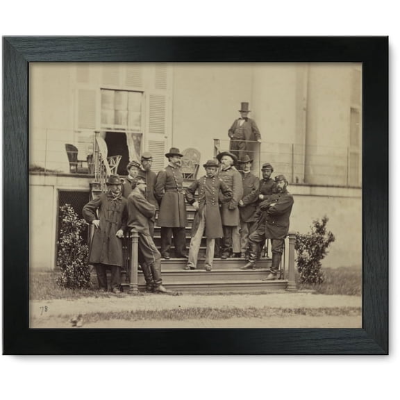 Framed Print: Major General E. O. C. Ord And Staff, circa 1861