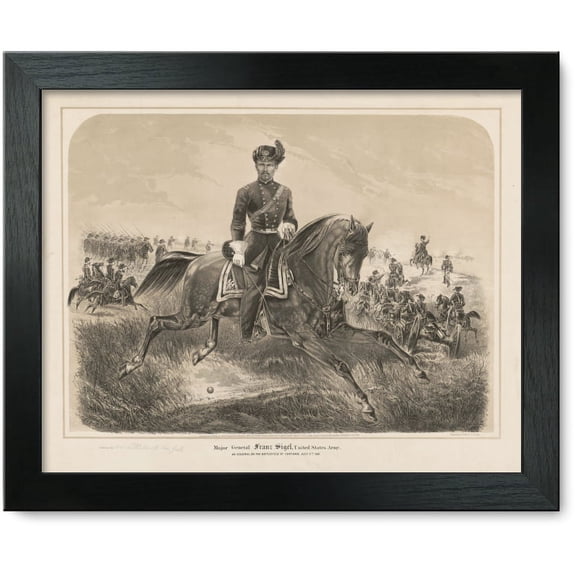 Framed Print: Major General Franz Sigel, United States Army, As Colonel, On The