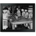 thumbnail image 1 of Framed Print: Making Link Sausages With The Aid Of Machines Which Stuff Ten Feet, 1 of 3