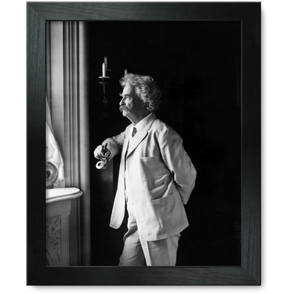 Framed Print: Mark Twain (Samuel Langhorne Clemens), Three-Quarter Length