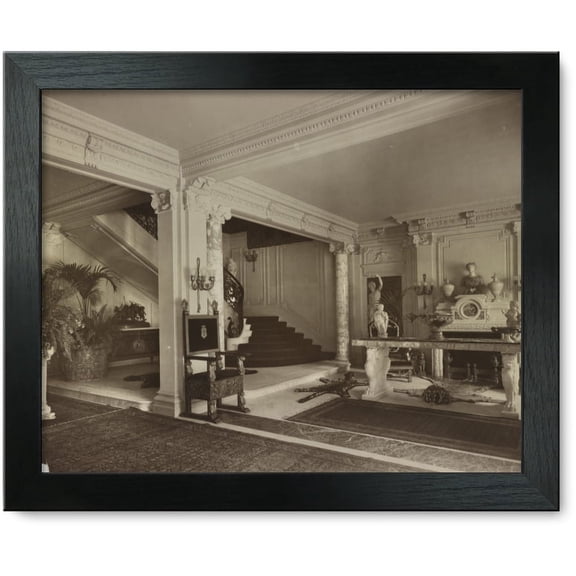 Framed Print: Mary Scott Townsend House, Washington, D.C. Foyer, 1910