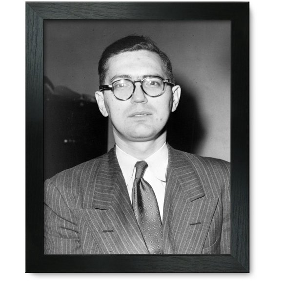 Framed Print: Max Elitcher, Head-And-Shoulders Portrait, Facing Front, 1951