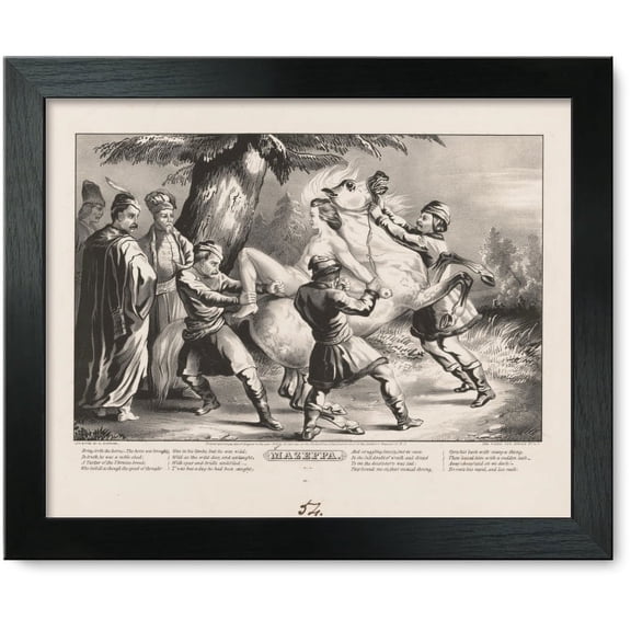 Framed Print: Mazeppa - Pl. 1