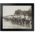 thumbnail image 1 of Framed Print: Men From Front Lined Up To Turn In Their Clothing For Replacement, 1 of 3