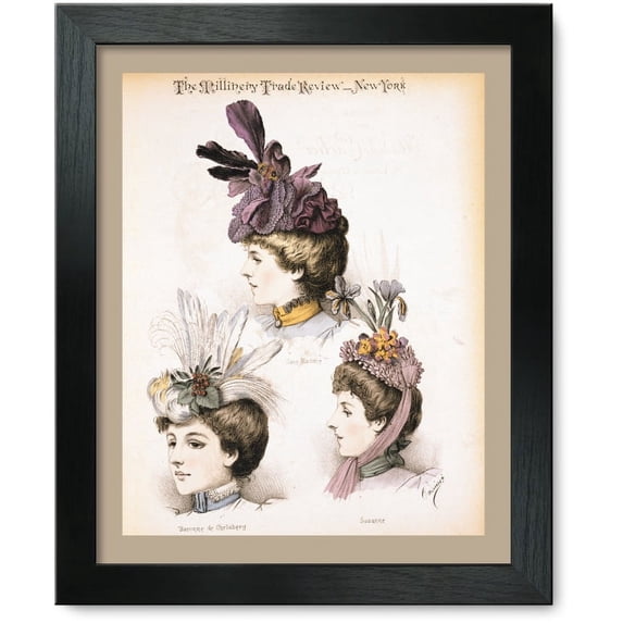 Framed Print: Modeles De Madame Carlier, 1897